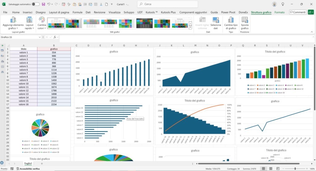 .Modello Excel Di Grafico Da Scaricare