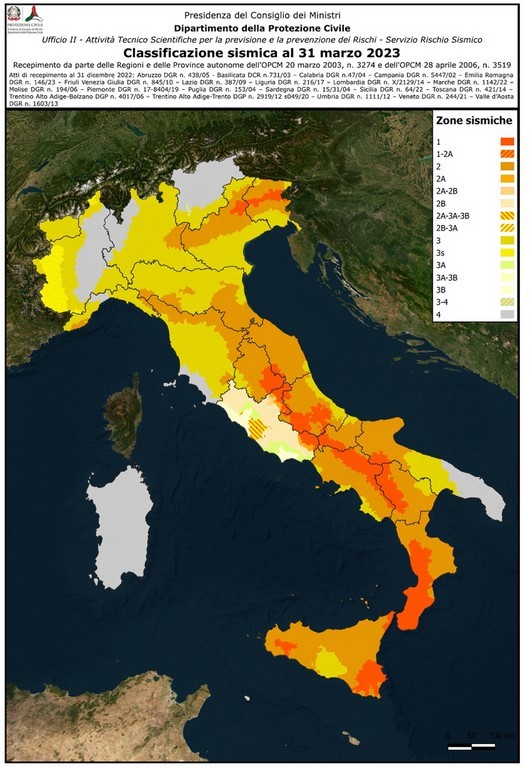 Tabella Excel Classificazione Sismica Comuni Italiani