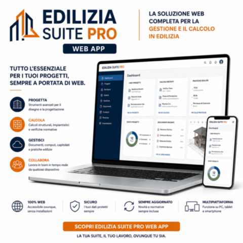 ora per EDILIZIA SUITE PRO WEB APP web app specialistiche, con accesso separato per ciascuna, dedicate ai principali elaborati operativi del settore: POS, PSC, Fascicolo dell’Opera, PIMUS, DVR Edilizia e Cantiere 2D per il layout di cantiere in pianta ora per EDILIZIA SUITE PRO WEB APP web app specialistiche, con accesso separato per ciascuna, dedicate ai principali elaborati operativi del settore: POS, PSC, Fascicolo dell’Opera, PIMUS, DVR Edilizia e Cantiere 2D per il layout di cantiere in pianta