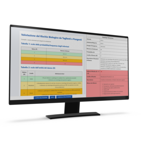 Web App Valutazione Del Rischio Biologico Da Taglienti E Pungenti In Ambito Sanitario